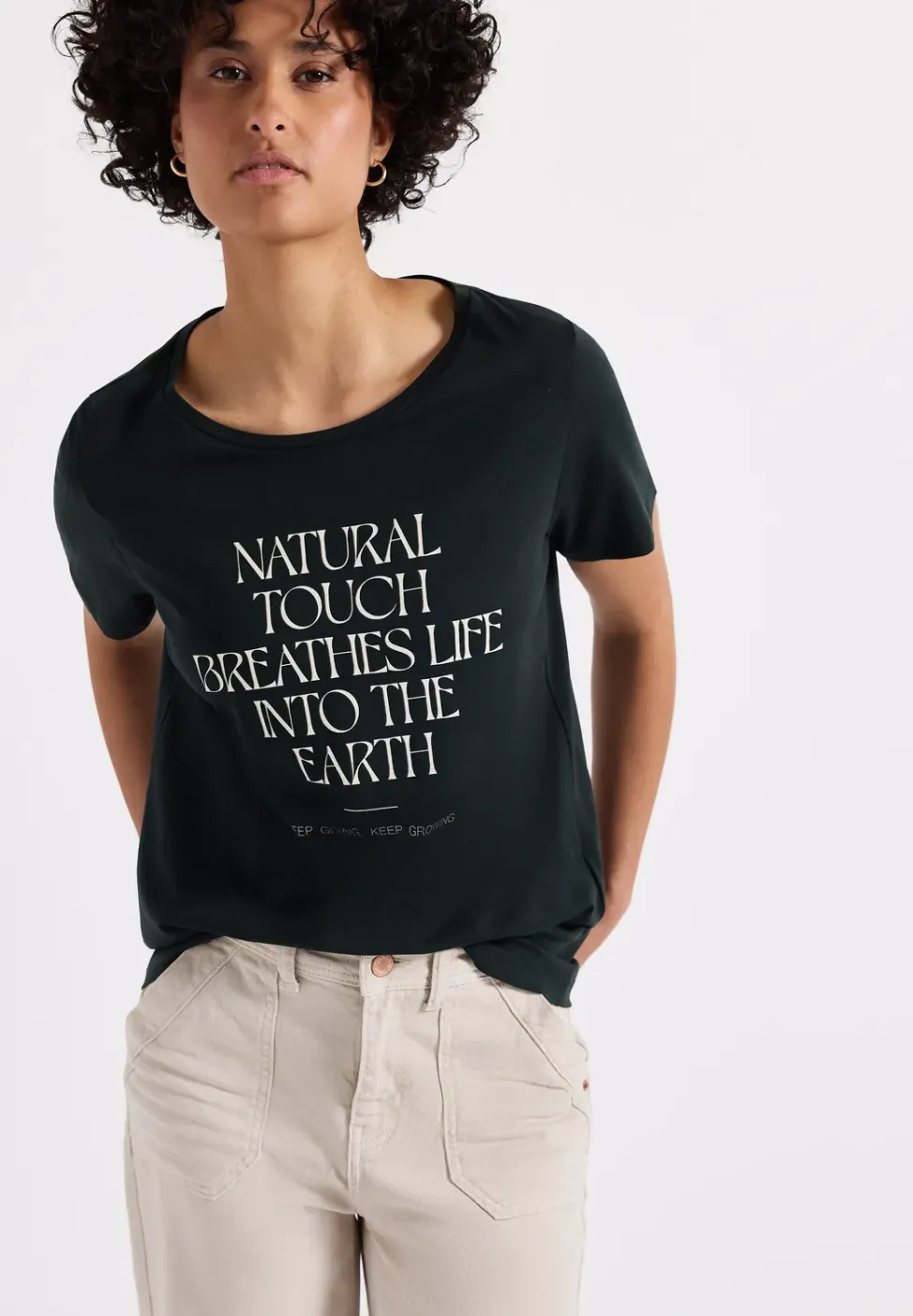 T-shirt avec art wording