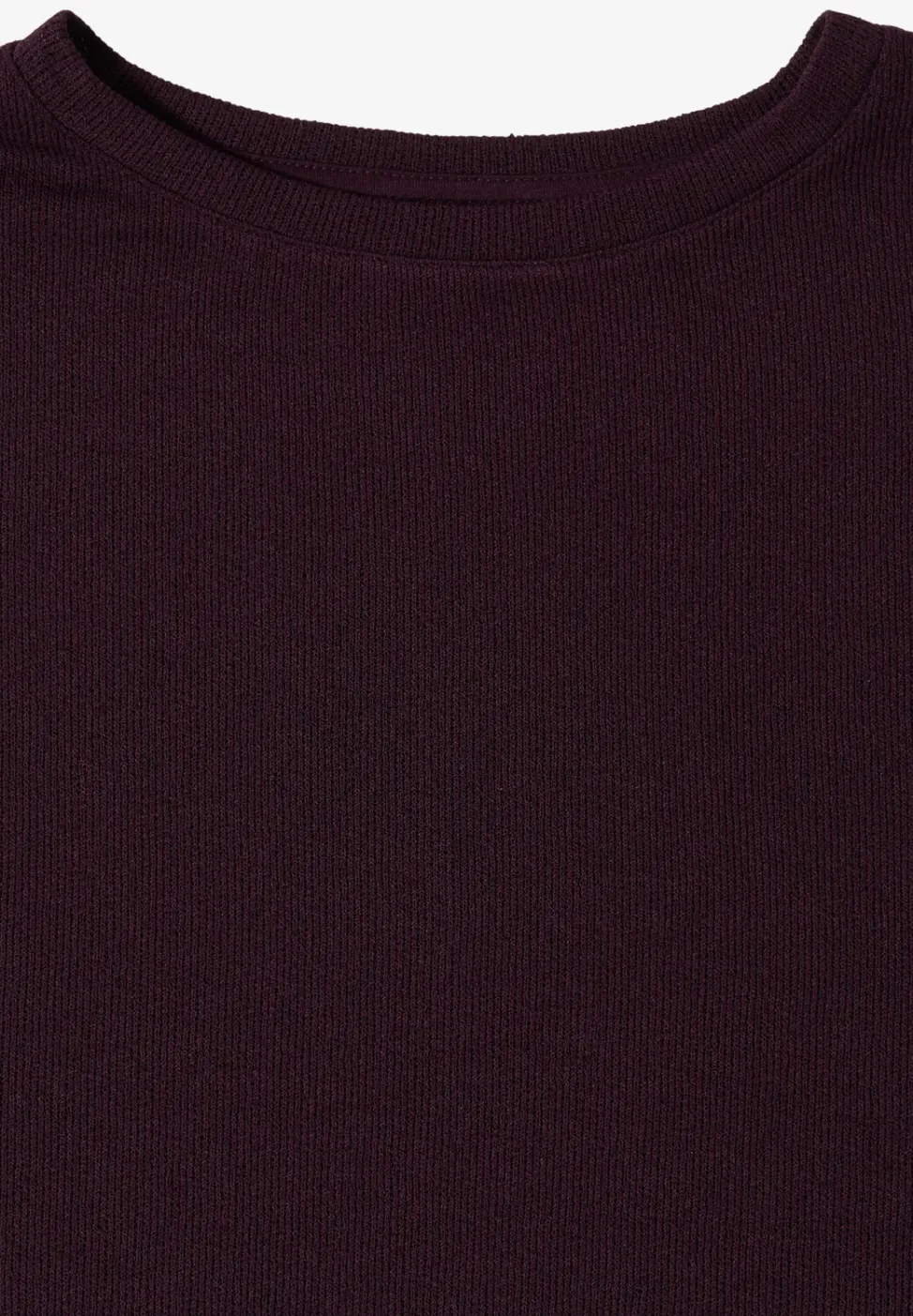 T-shirt avec boatneck au look tricoté