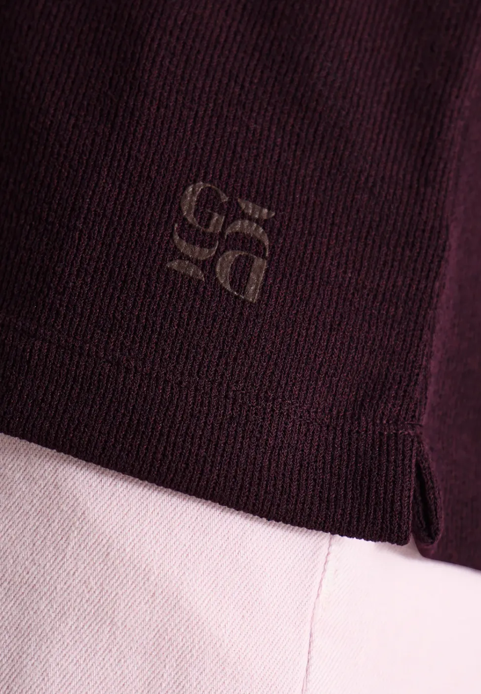 T-shirt avec boatneck au look tricoté