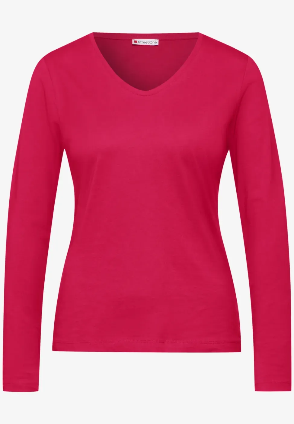 T-shirt avec col en V arrondi