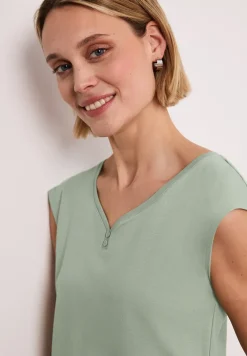 T-shirt avec détail de boutons