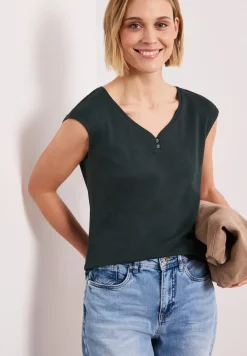 T-shirt avec détail de boutons