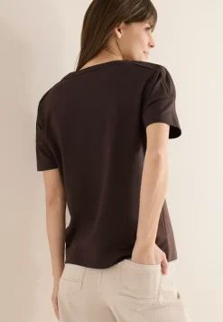 T-shirt avec détail d'épaule