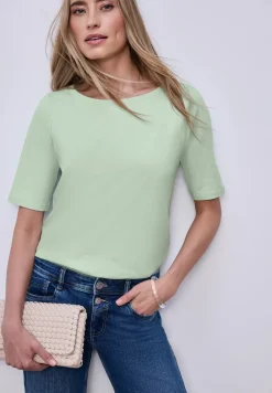 T-shirt avec encolure en U