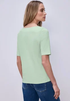 T-shirt avec encolure en U