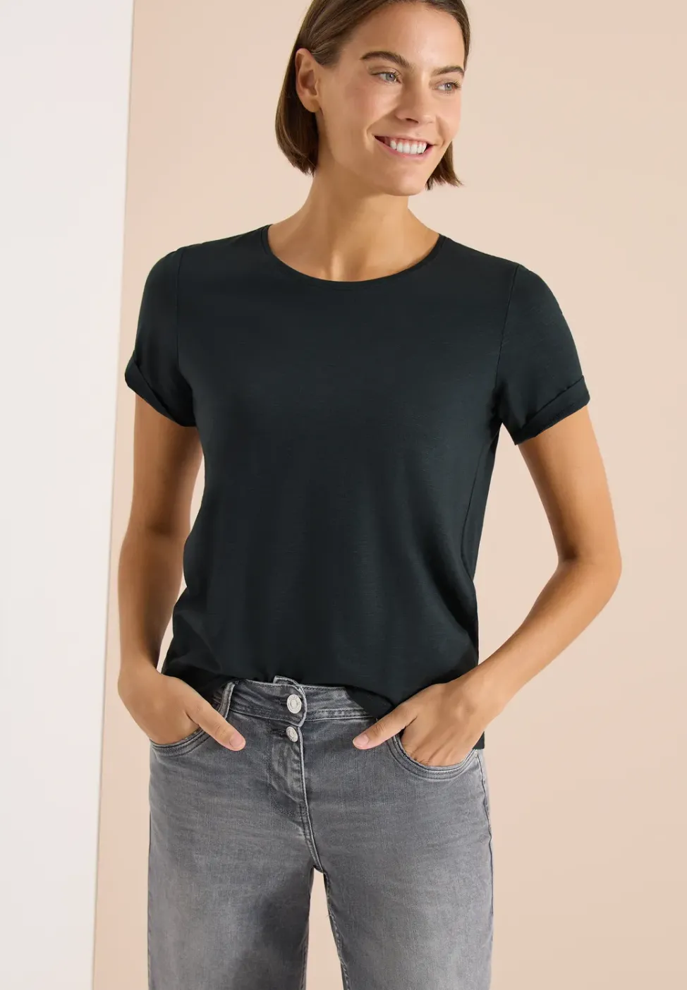T-shirt basique à col rond