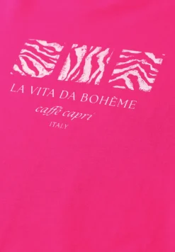 T-shirt basique à col rond avec imprimé