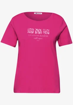 T-shirt basique à col rond avec imprimé