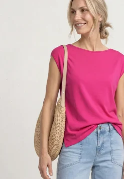 T-shirt basique avec col bateau