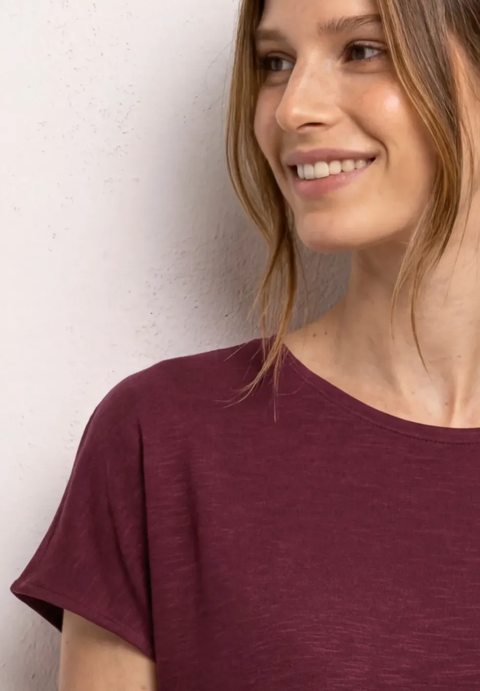 T-shirt Basique Col rond à Manches Courtes