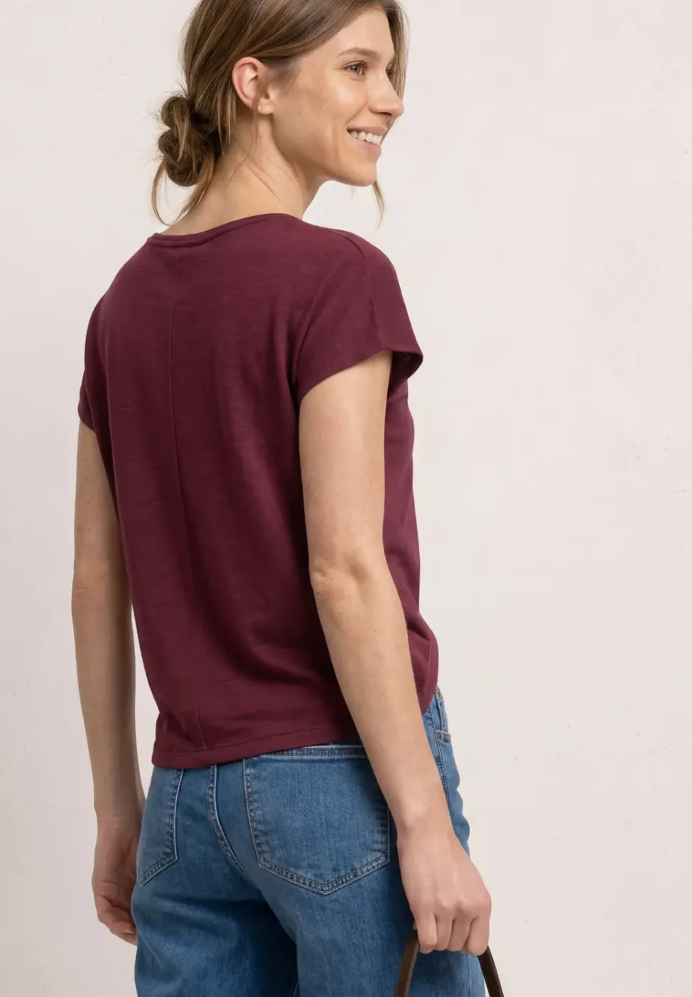T-shirt Basique Col rond à Manches Courtes