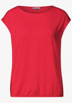 T-shirt col bateau à épaules tombantes