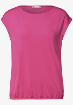 T-shirt col bateau à épaules tombantes