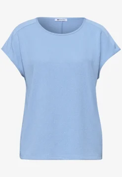 T-shirt col bateau avec détail décoratif aux épaules
