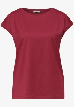 T-shirt col bateau effet soyeux
