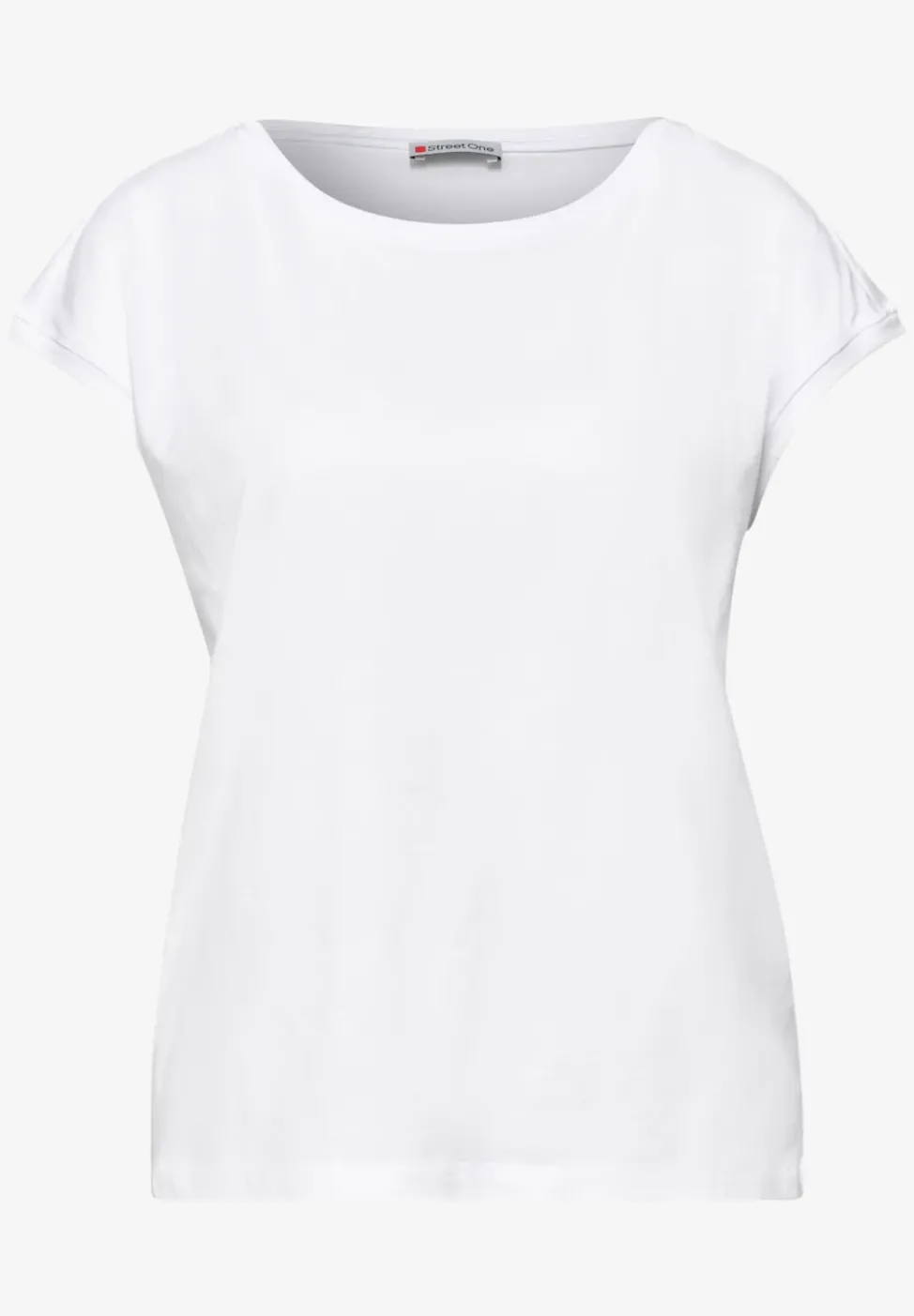 T-shirt col bateau effet soyeux