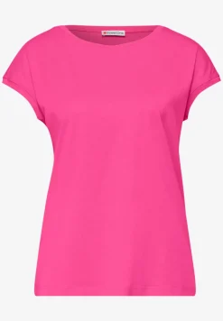 T-shirt col bateau effet soyeux