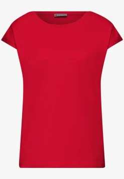 T-shirt col bateau effet soyeux