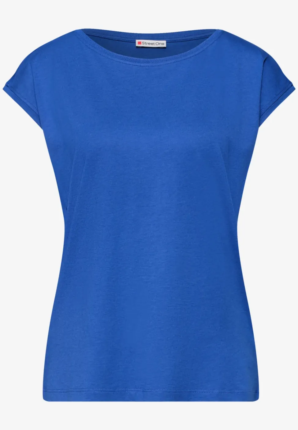 T-shirt col bateau effet soyeux