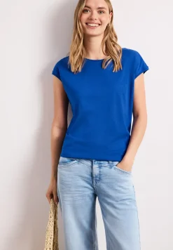 T-shirt col bateau effet soyeux