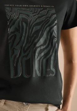 T-shirt col rond à détail imprimé