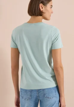 T-shirt col rond à détail imprimé