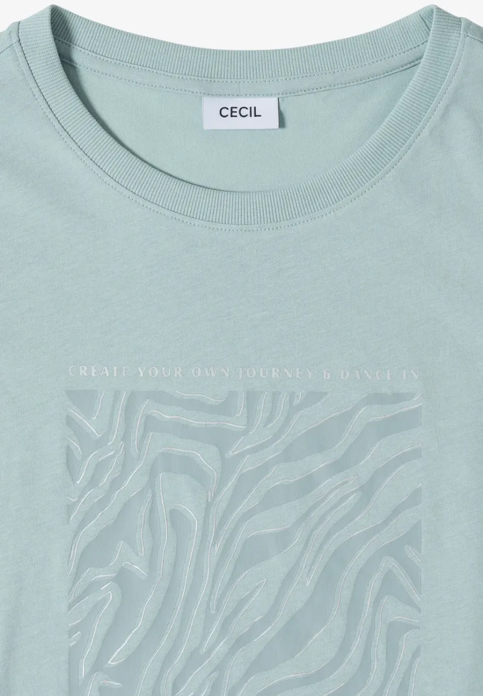 T-shirt col rond à détail imprimé