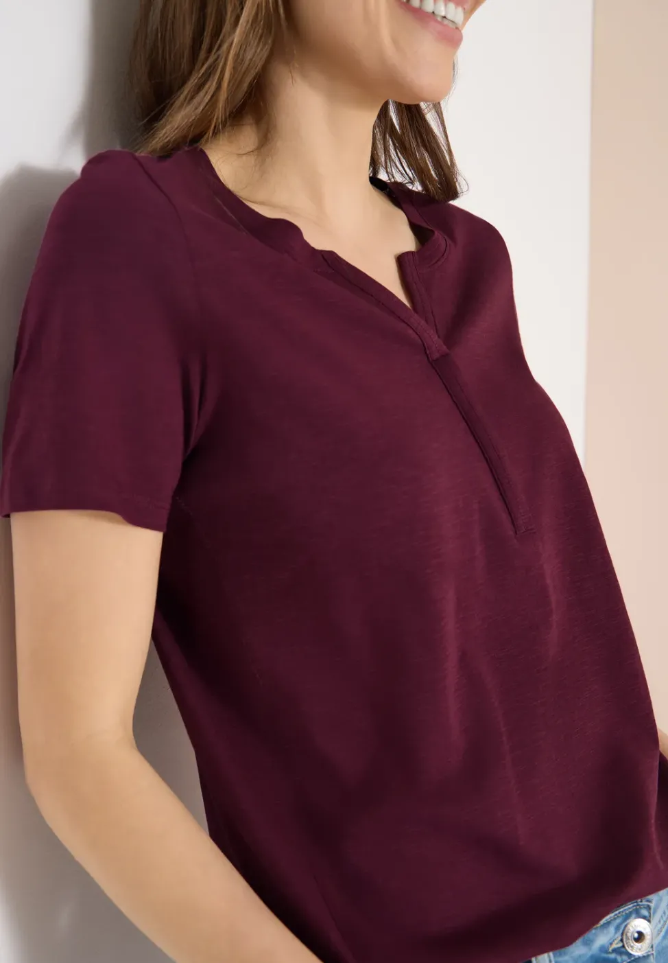 T-shirt de base au look tunique