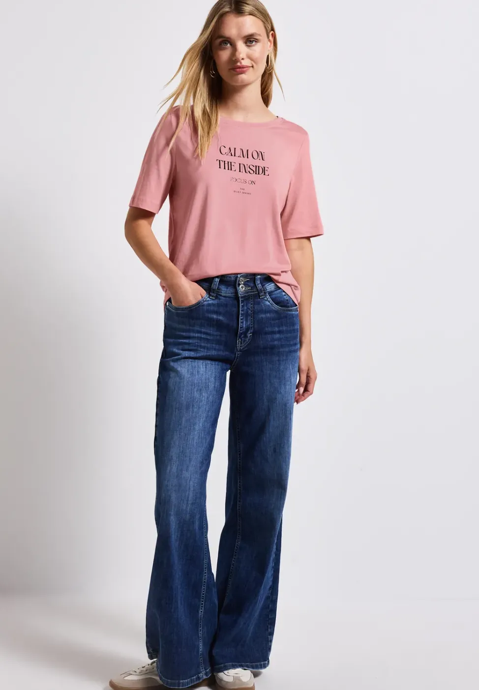 T-shirt doux avec wording