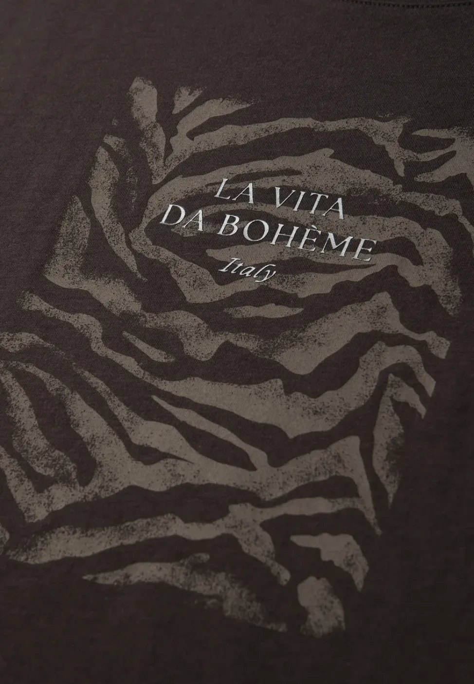 T-shirt dropped shoulder avec imprimé frontal