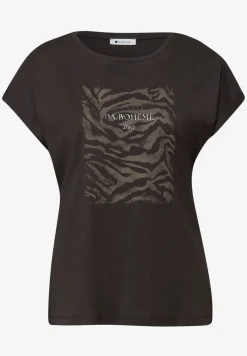 T-shirt dropped shoulder avec imprimé frontal