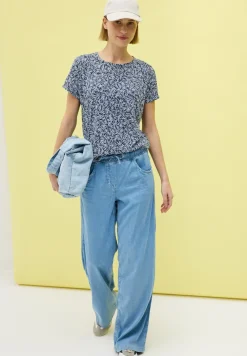 T-shirt dévoré avec imprimé