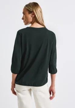 T-shirt en jersey Split Neck