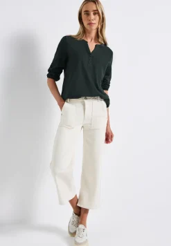 T-shirt en jersey Split Neck