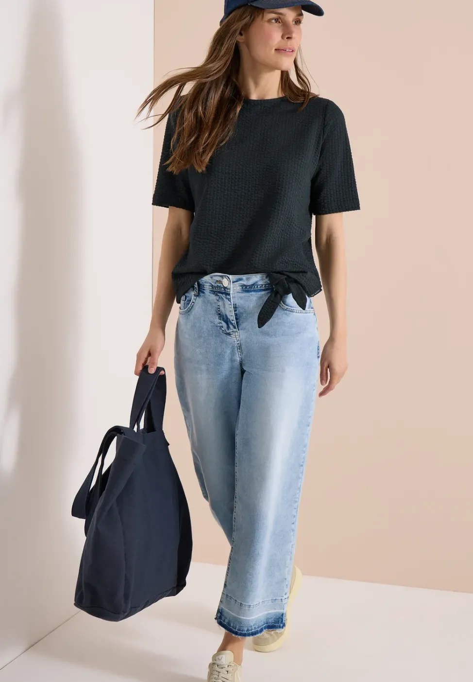 T-shirt en qualité seersucker