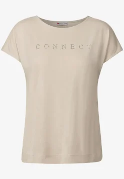 T-shirt en soie avec des mots