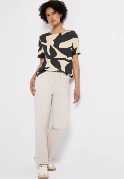 T-shirt imprimé avec détail de ruban