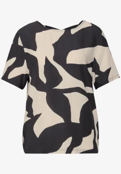 T-shirt imprimé avec détail de ruban