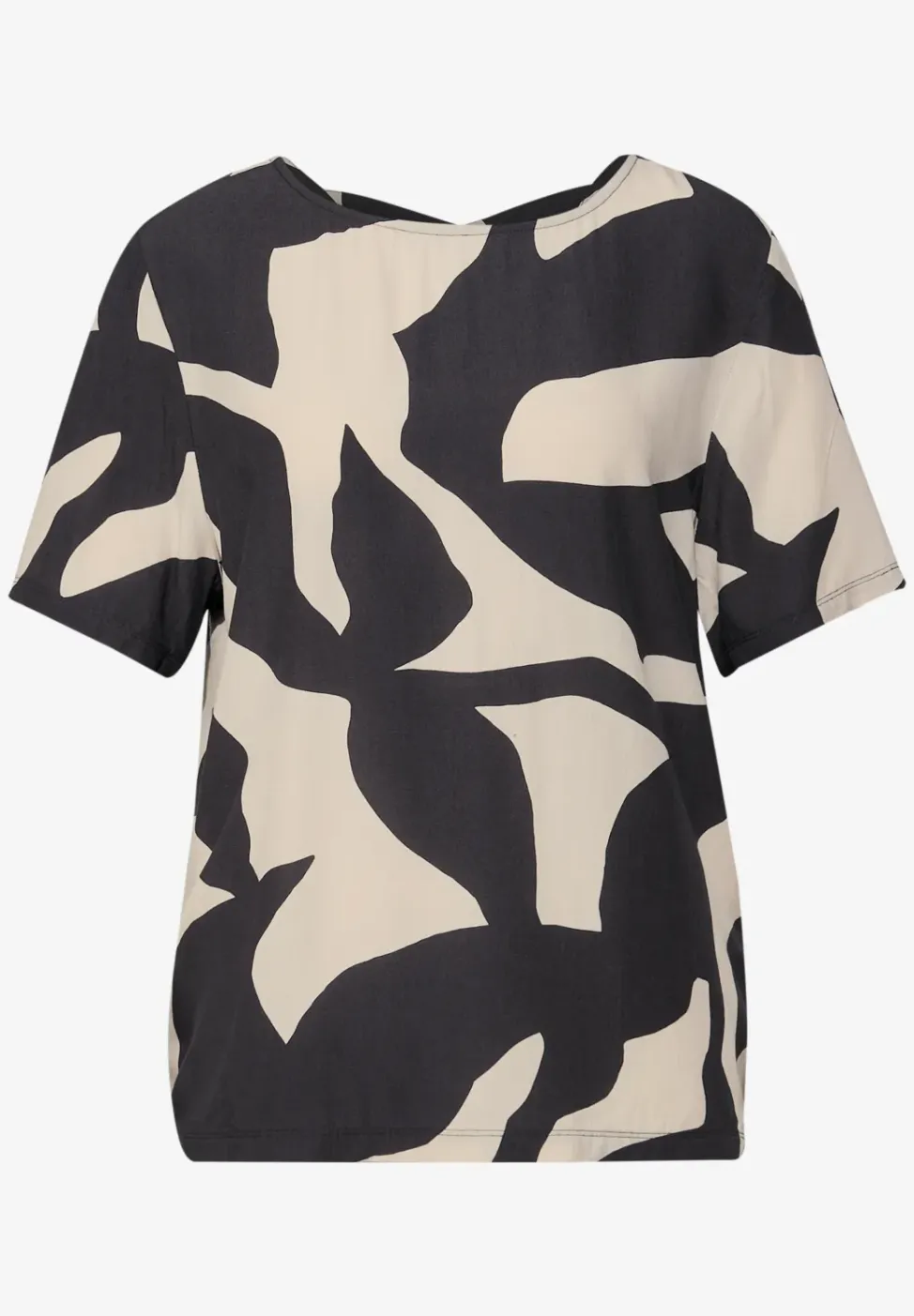 T-shirt imprimé avec détail de ruban