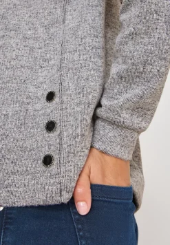 T-shirt mélangé avec boutons