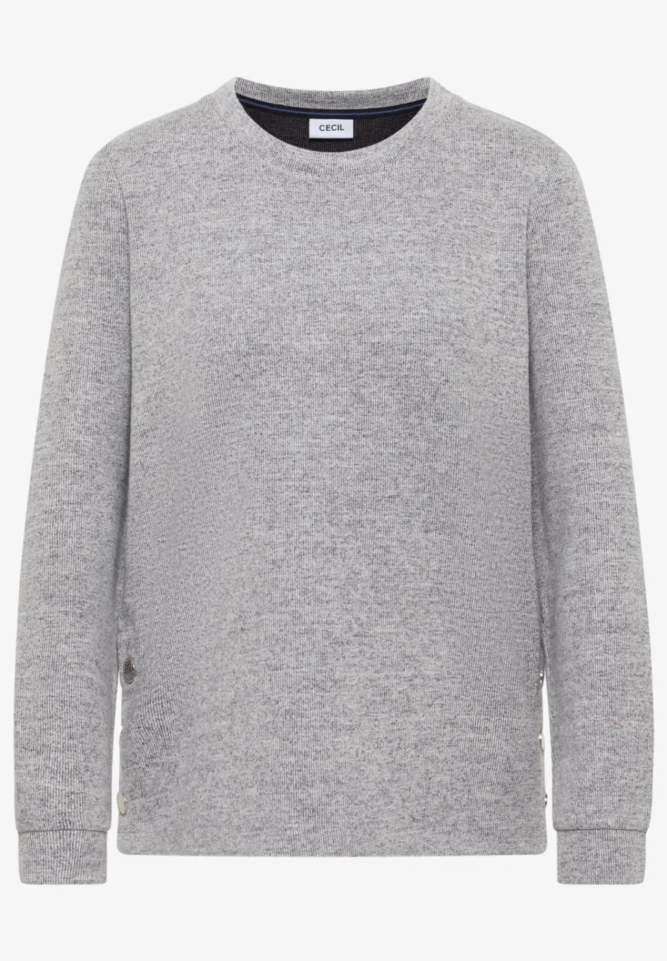 T-shirt mélangé avec boutons