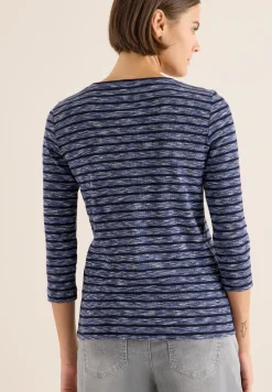 T-shirt rayé à côtes