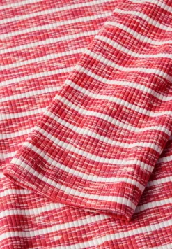 T-shirt rayé à motifs mélangés
