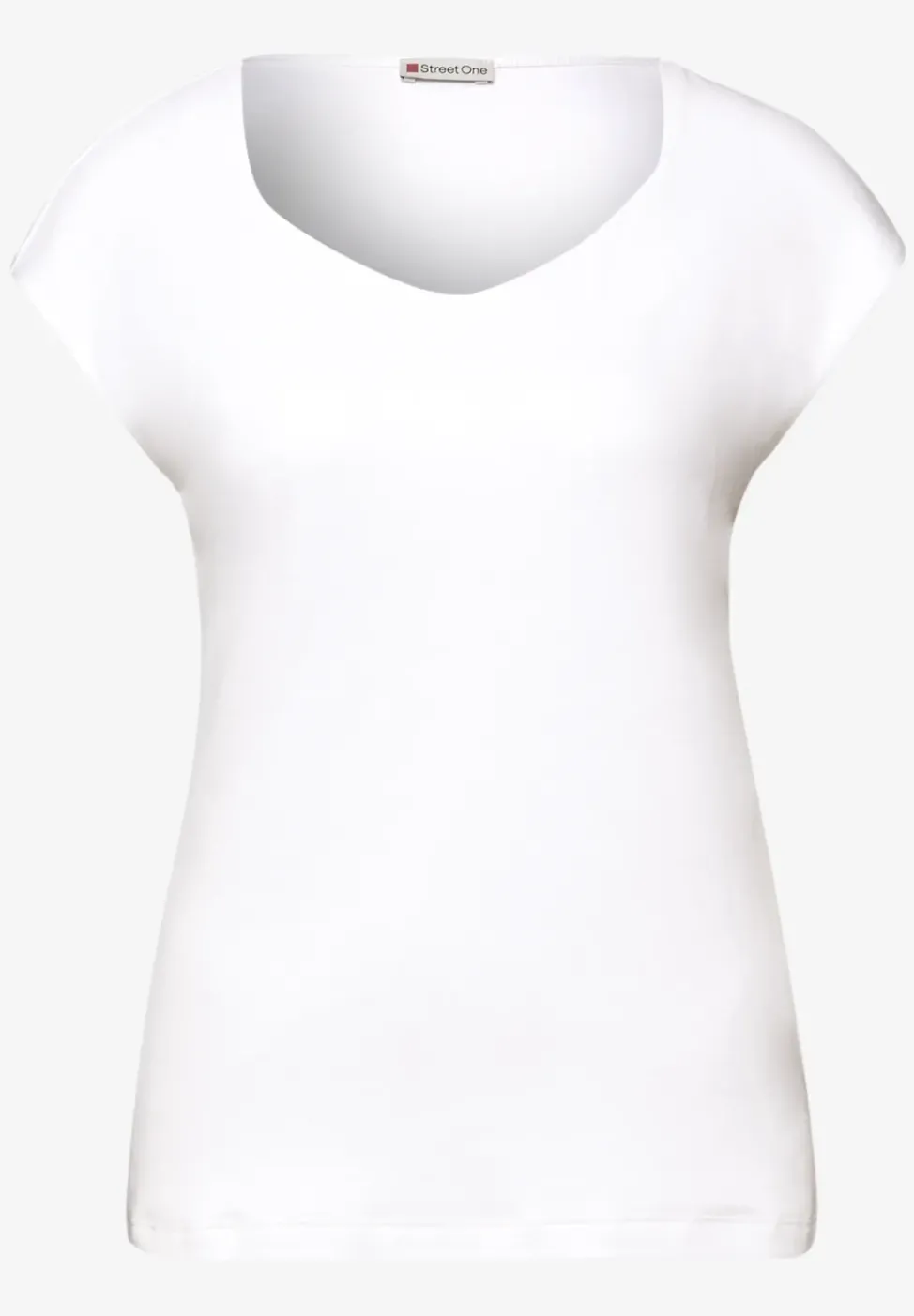 T-shirt sans manches avec encolure en diamant
