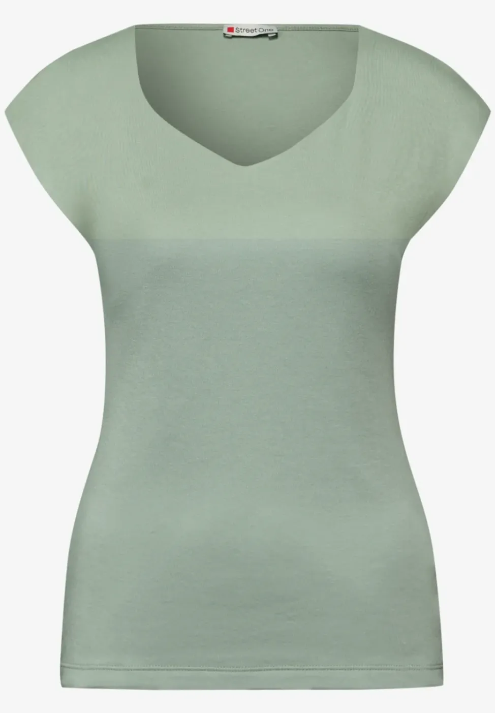 T-shirt sans manches avec encolure en diamant