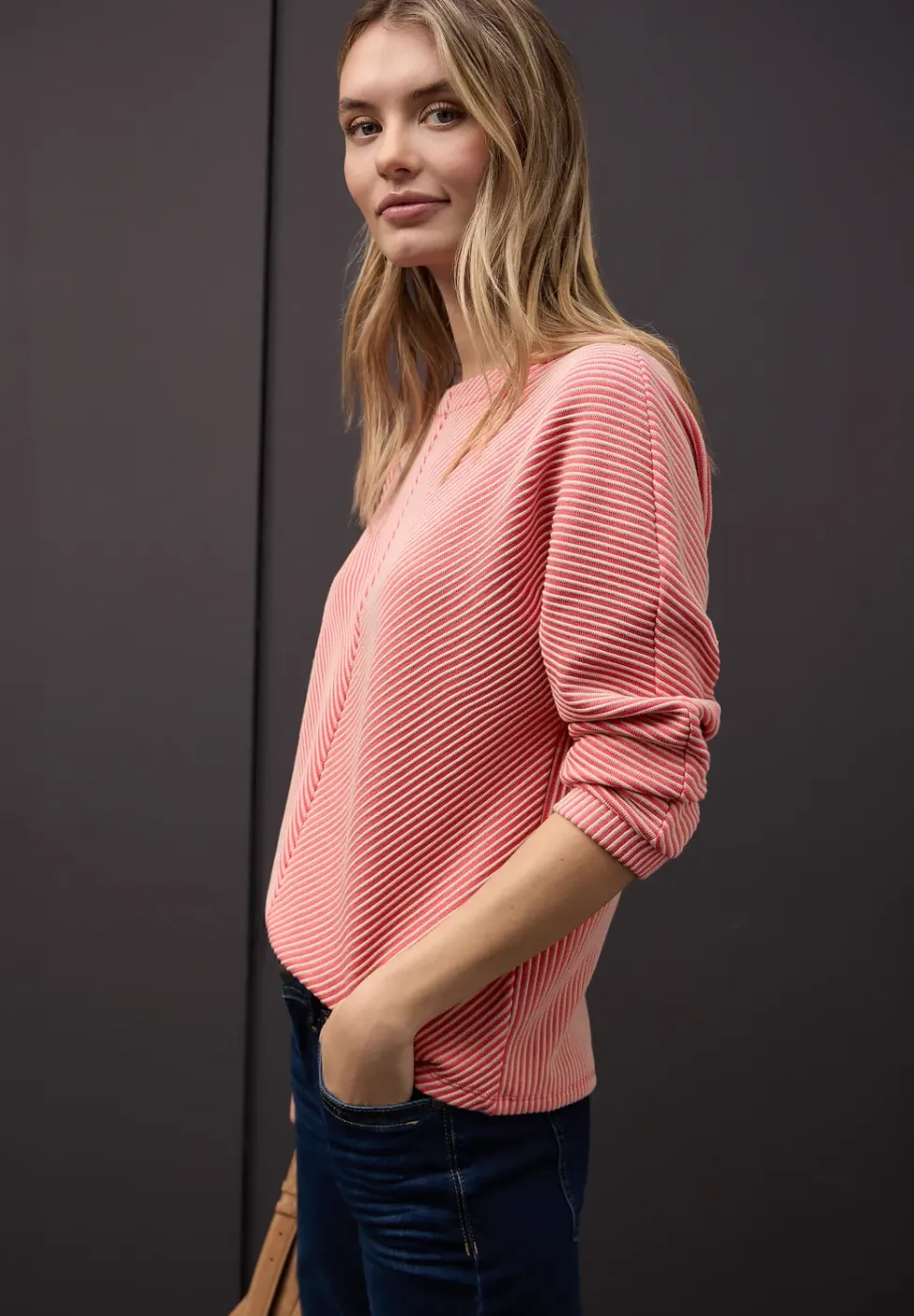 T-shirt structuré deux tons