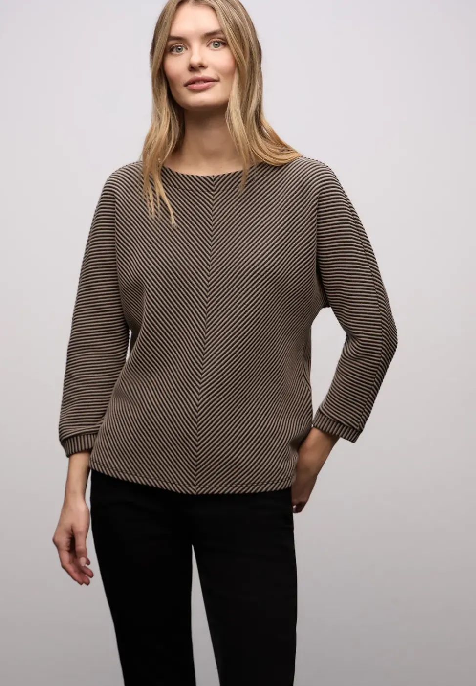T-shirt structuré deux tons