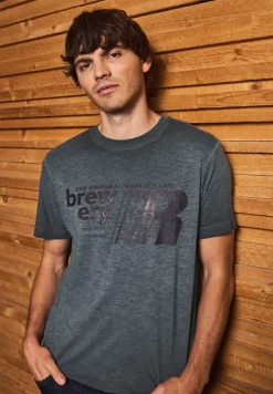 T-shirt au look délavé