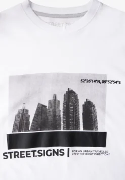 T-shirt avec impression de la skyline