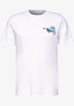 T-shirt avec imprimé sur la poitrine